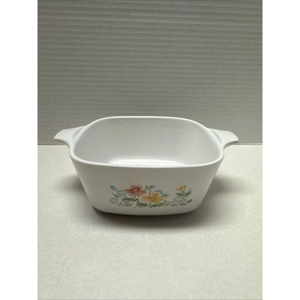 Corning Ware Wild Flower Pattern P-43-B Petite Casserole Dish Petite No Lid Rare